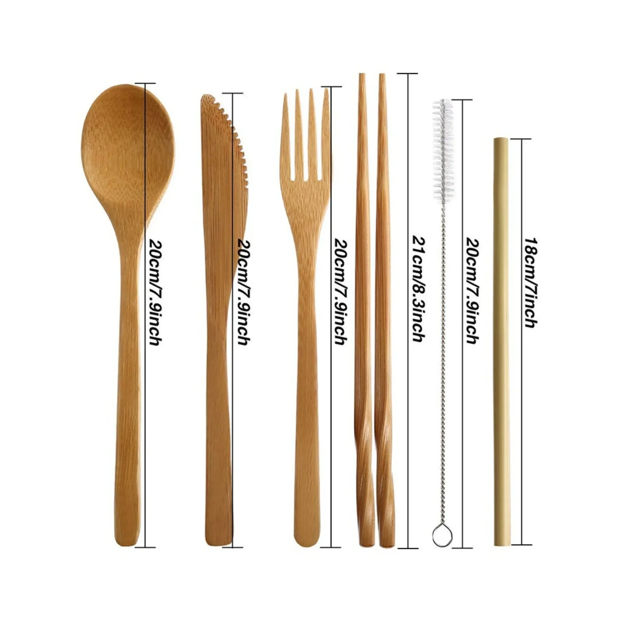 Zestaw sztućców z bambusa, prz – Zero Waste Kit Travel recenzja i cena